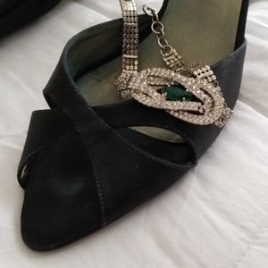 Jimmy Choo vintage rhinestone heels